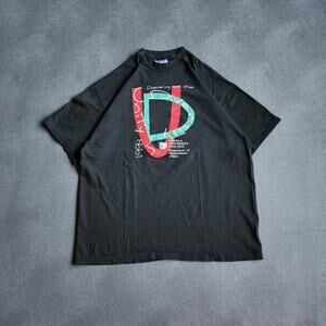 Vintage 90's Loyola University Chicago Diversity Black Shirt XL